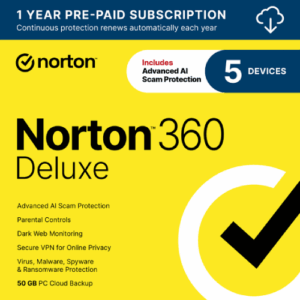 Norton 360 Deluxe, Antivirus Software